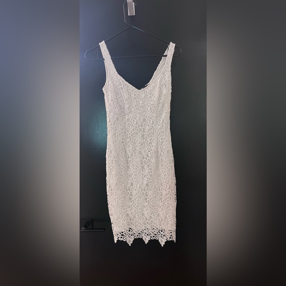 Guess bodycon sexy white dress S